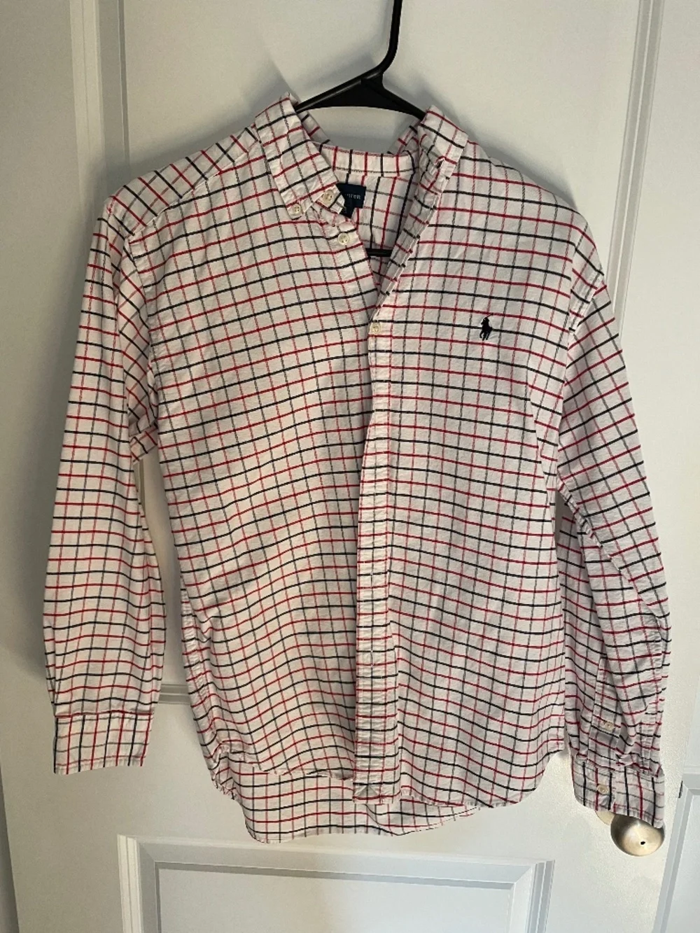 Ralph Lauren, red white and blue shirt